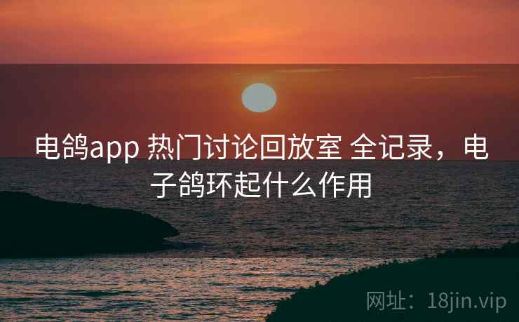 电鸽app 热门讨论回放室 全记录，电子鸽环起什么作用